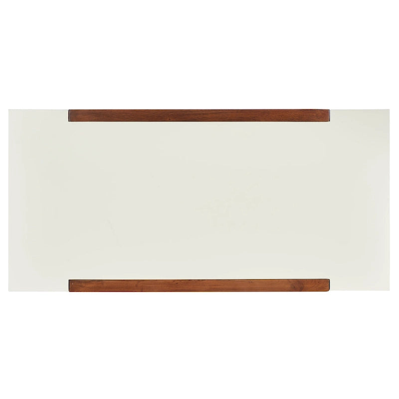 Bureau de style Mid-Century avec cadre en noyer