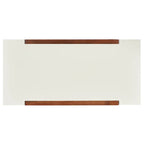 Bureau de style Mid-Century avec cadre en noyer