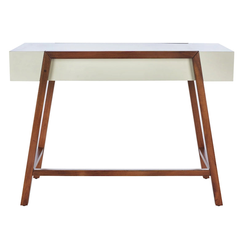 Bureau de style Mid-Century avec cadre en noyer