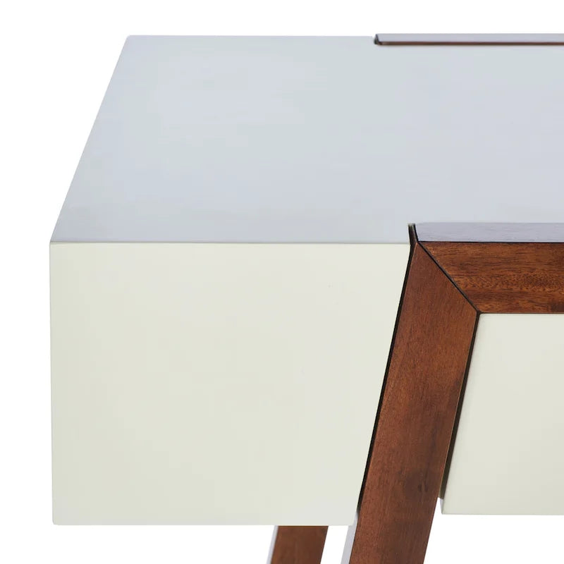 Bureau de style Mid-Century avec cadre en noyer