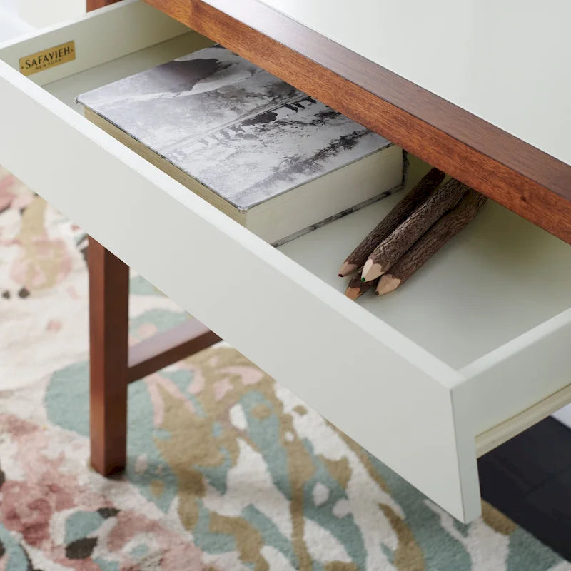 Bureau de style Mid-Century avec cadre en noyer