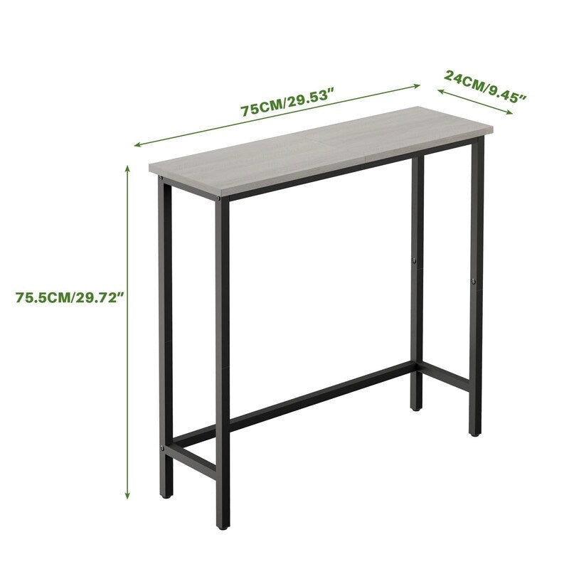 Console étroite – Table d'entrée mince pour couloir, chambre, salon ou vestibule