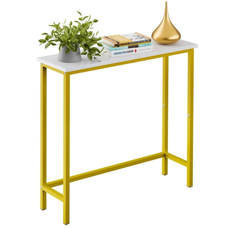 Console étroite – Table d'entrée mince pour couloir, chambre, salon ou vestibule