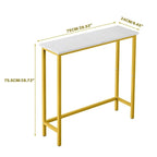 Console étroite – Table d'entrée mince pour couloir, chambre, salon ou vestibule