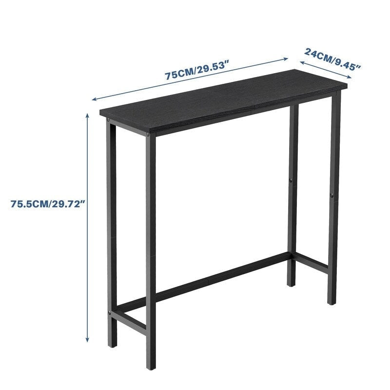 Console étroite – Table d'entrée mince pour couloir, chambre, salon ou vestibule