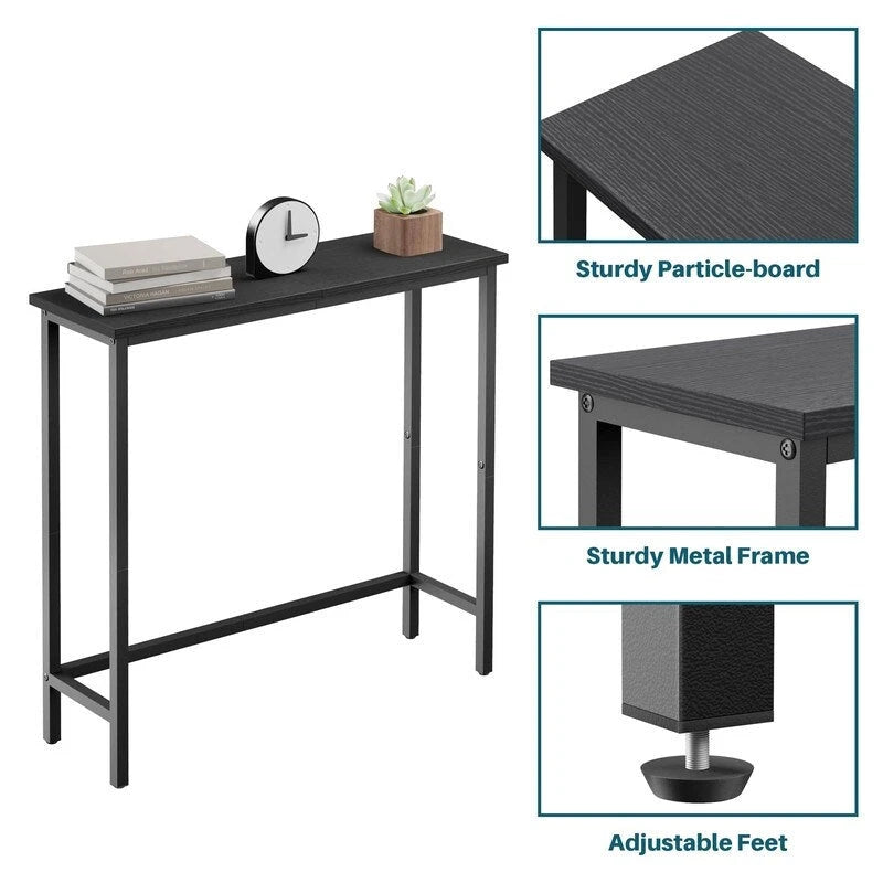 Console étroite – Table d'entrée mince pour couloir, chambre, salon ou vestibule