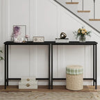 Console étroite – Table d'entrée mince pour couloir, chambre, salon ou vestibule