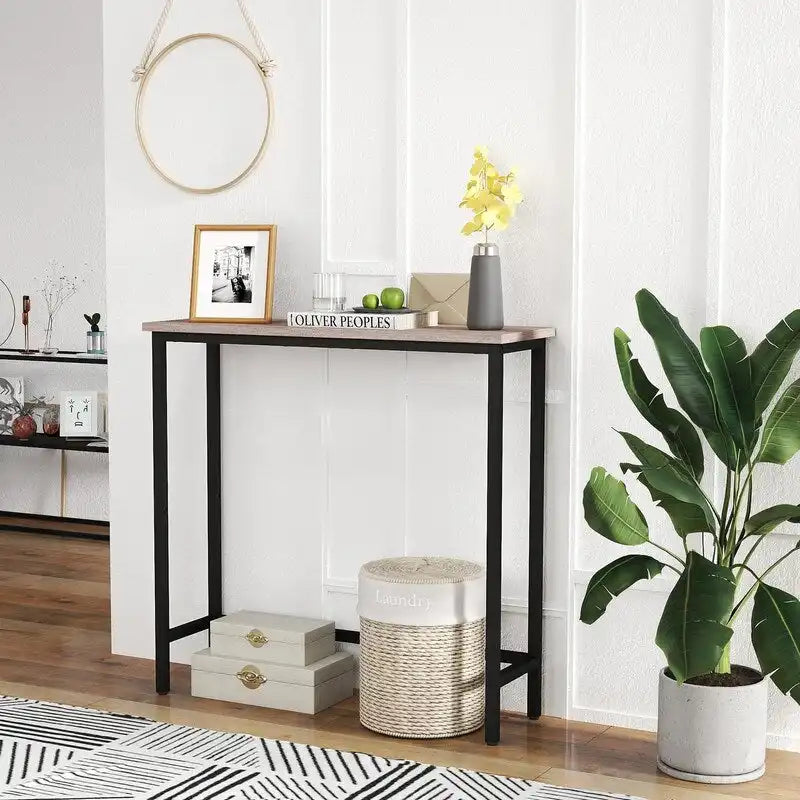 Console étroite – Table d'entrée mince pour couloir, chambre, salon ou vestibule