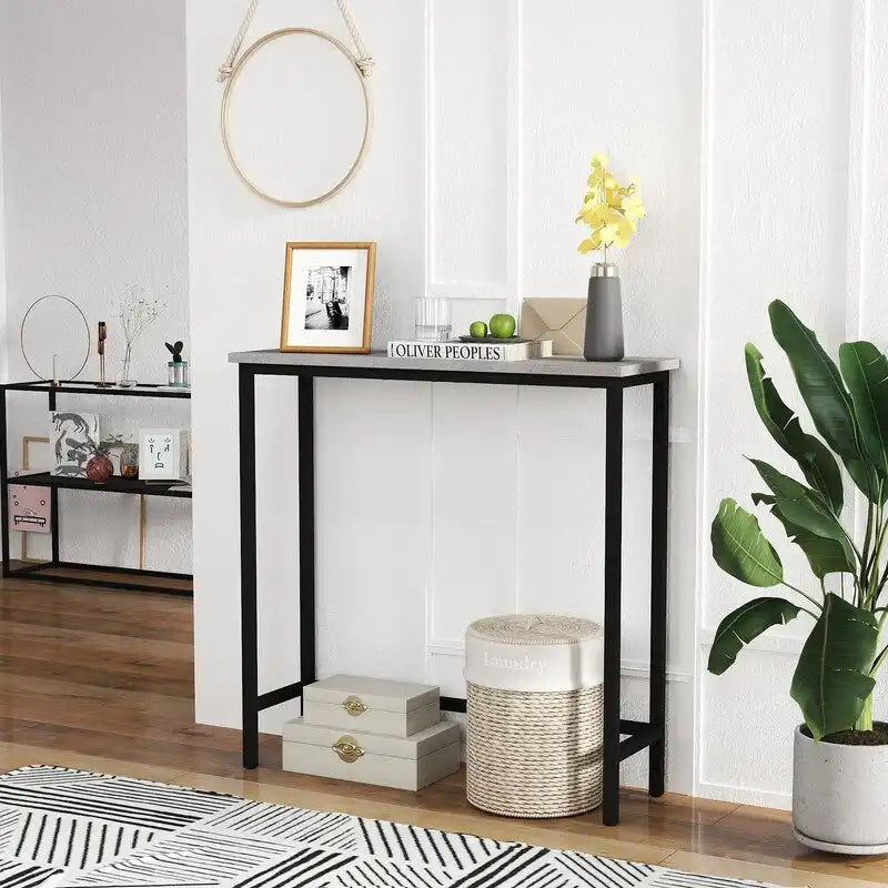 Console étroite – Table d'entrée mince pour couloir, chambre, salon ou vestibule