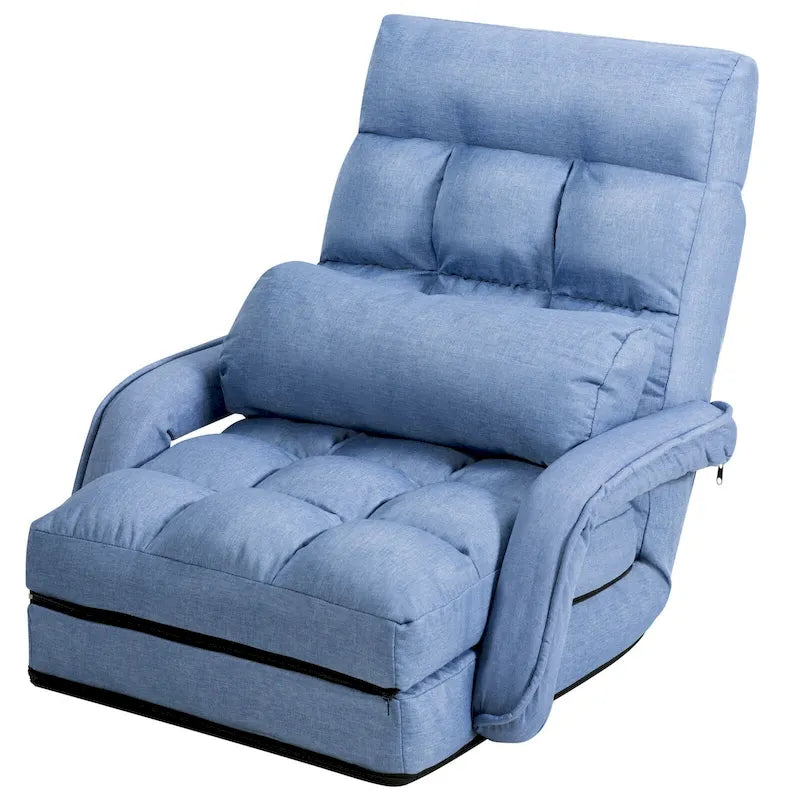 Fauteuil de sol pliant avec accoudoirs