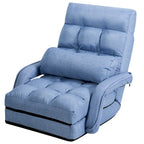 Fauteuil de sol pliant avec accoudoirs