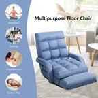 Fauteuil de sol pliant avec accoudoirs
