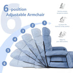 Fauteuil de sol pliant avec accoudoirs