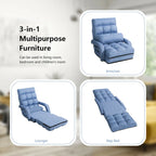 Fauteuil de sol pliant avec accoudoirs