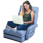 Fauteuil de sol pliant avec accoudoirs