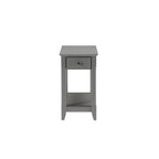 Table d'appoint en bois de 23 pouces avec tiroir et étagère – 13L x 22l x 23H