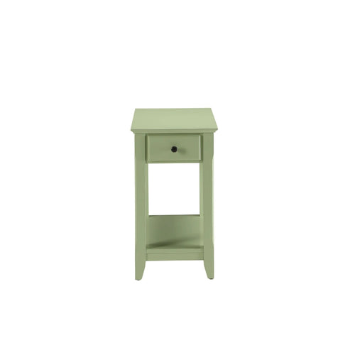 Table d'appoint en bois de 23 pouces avec tiroir et étagère – 13L x 22l x 23H