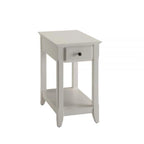 Table d'appoint en bois de 23 pouces avec tiroir et étagère – 13L x 22l x 23H