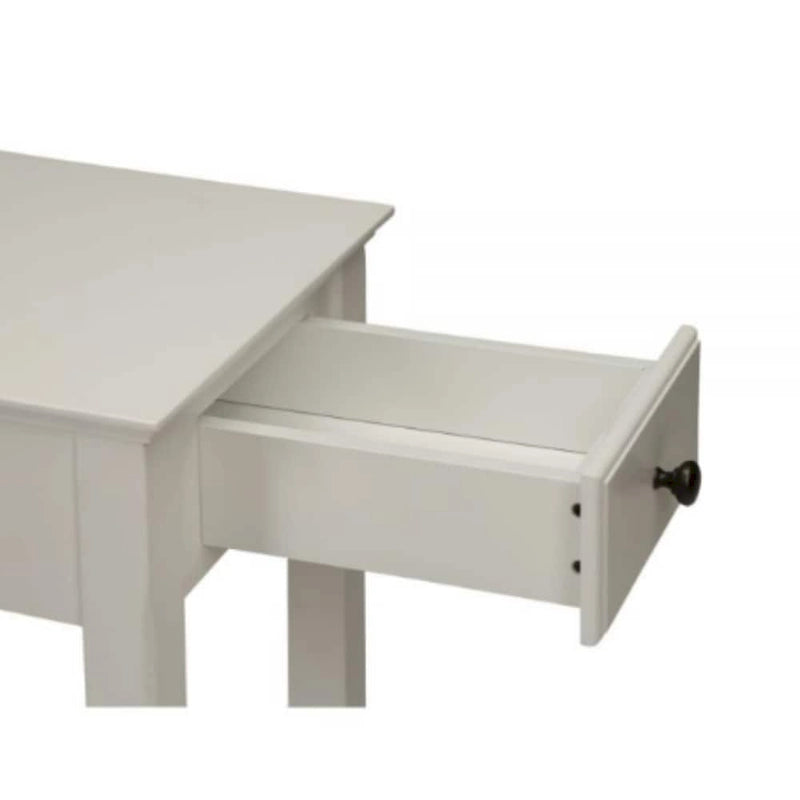 Table d'appoint en bois de 23 pouces avec tiroir et étagère – 13L x 22l x 23H