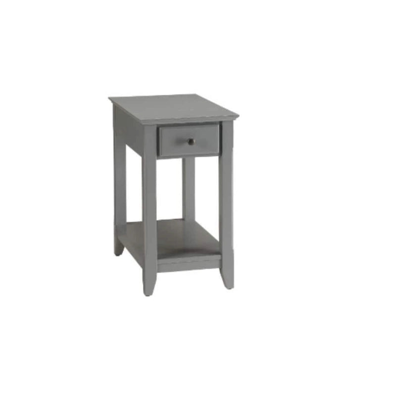 Table d'appoint en bois de 23 pouces avec tiroir et étagère – 13L x 22l x 23H