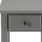 Table d'appoint en bois de 23 pouces avec tiroir et étagère – 13L x 22l x 23H