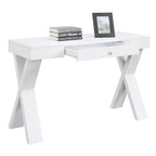 Bureau 1 tiroir avec pieds croisés