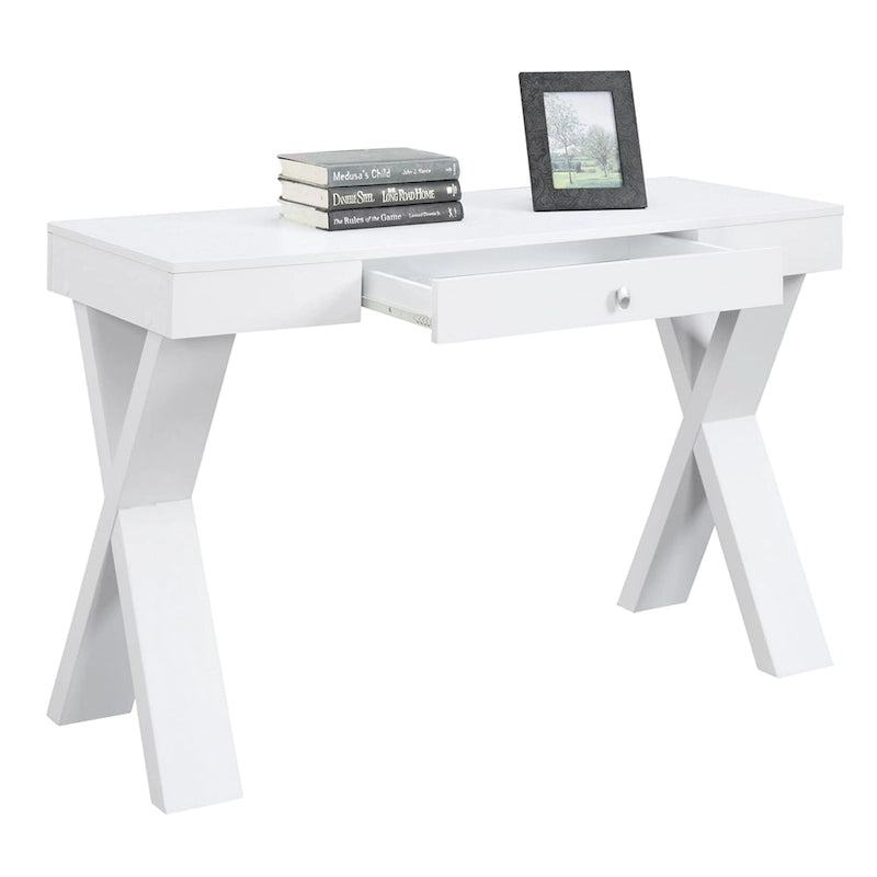 Bureau 1 tiroir avec pieds croisés