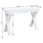 Bureau 1 tiroir avec pieds croisés