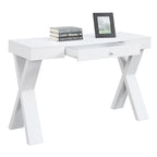 Bureau 1 tiroir avec pieds croisés