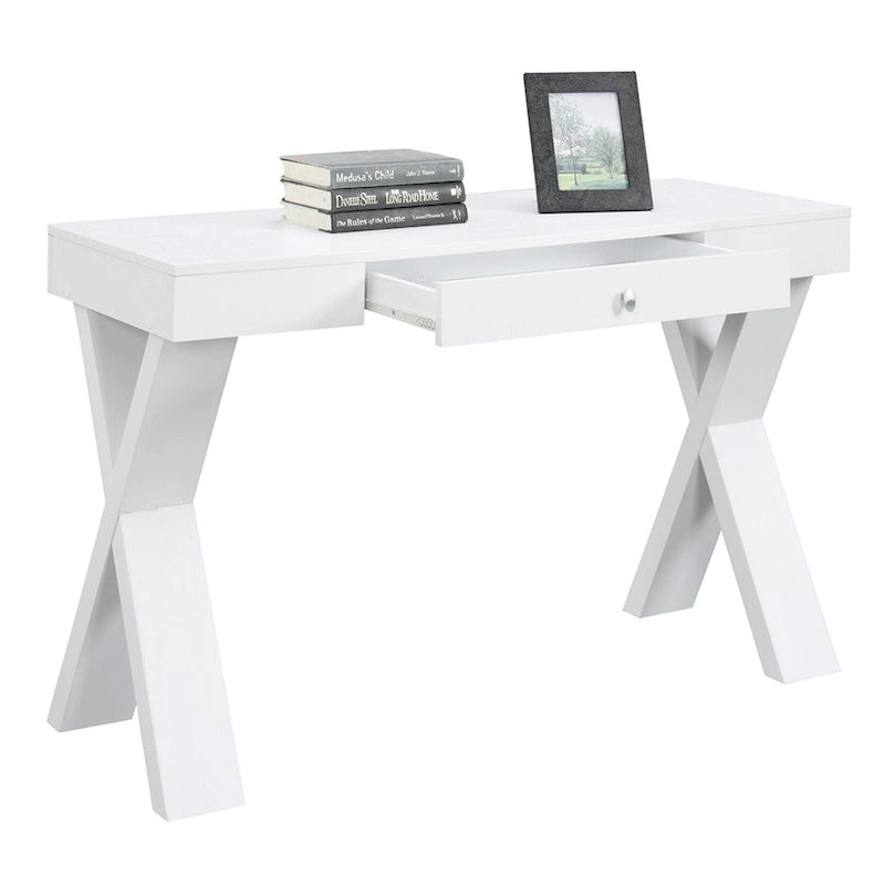 Bureau 1 tiroir avec pieds croisés