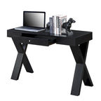 Bureau 1 tiroir avec pieds croisés