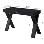 Bureau 1 tiroir avec pieds croisés