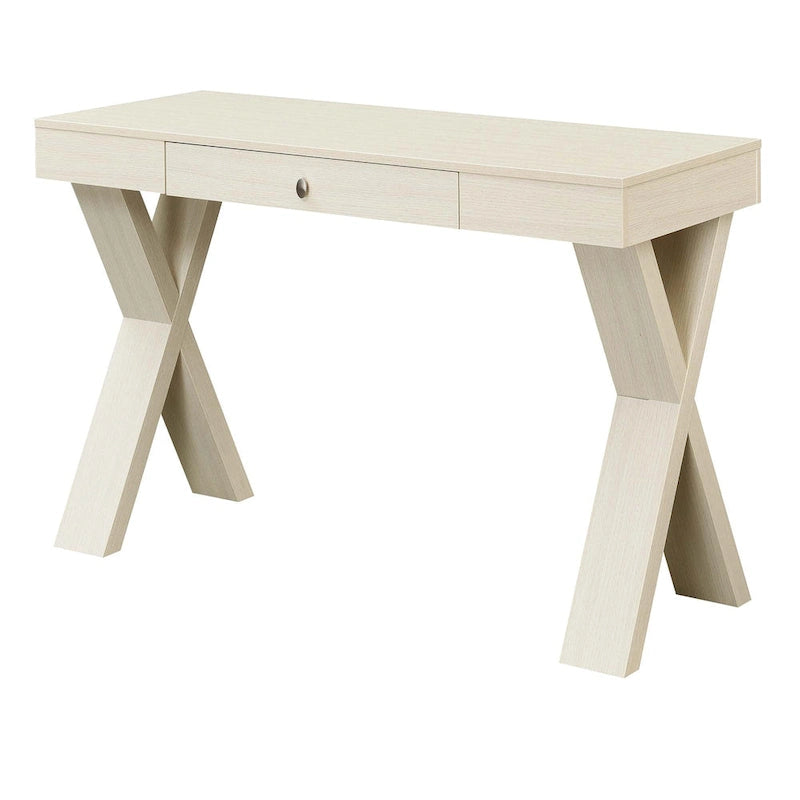 Bureau 1 tiroir avec pieds croisés