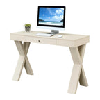 Bureau 1 tiroir avec pieds croisés