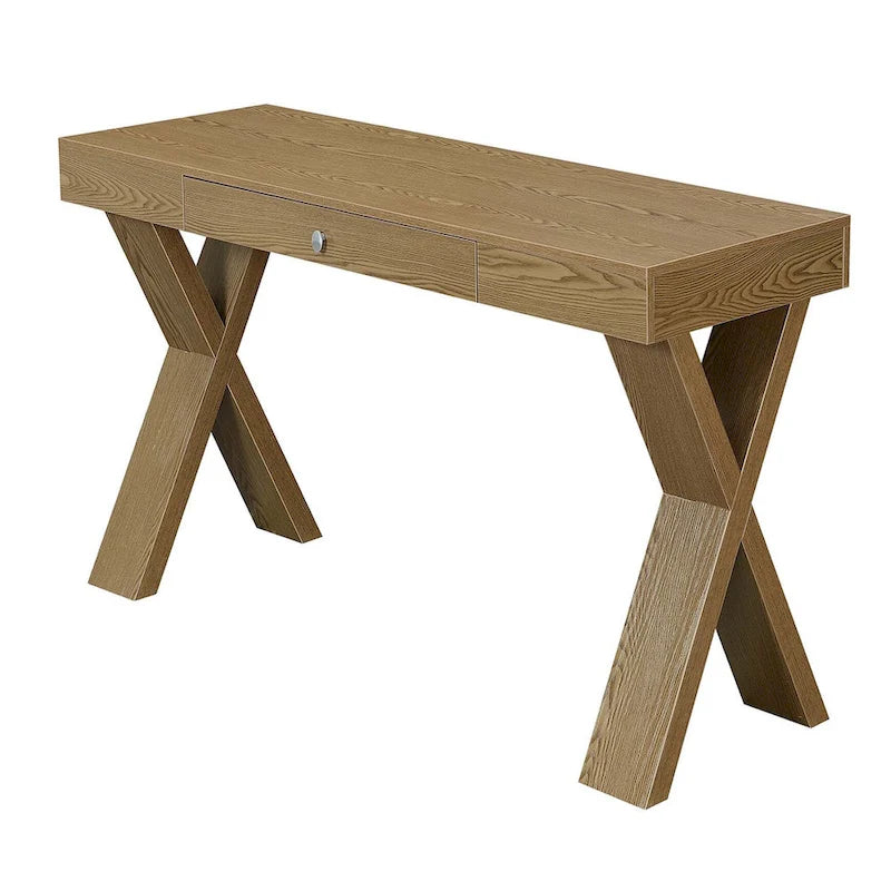 Bureau 1 tiroir avec pieds croisés