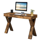 Bureau 1 tiroir avec pieds croisés