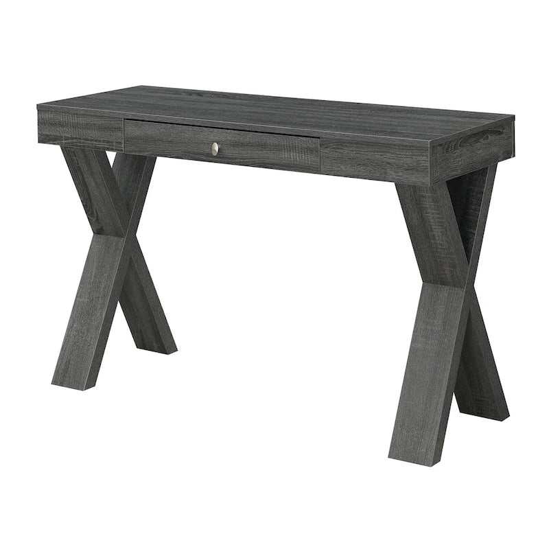 Bureau 1 tiroir avec pieds croisés