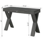 Bureau 1 tiroir avec pieds croisés