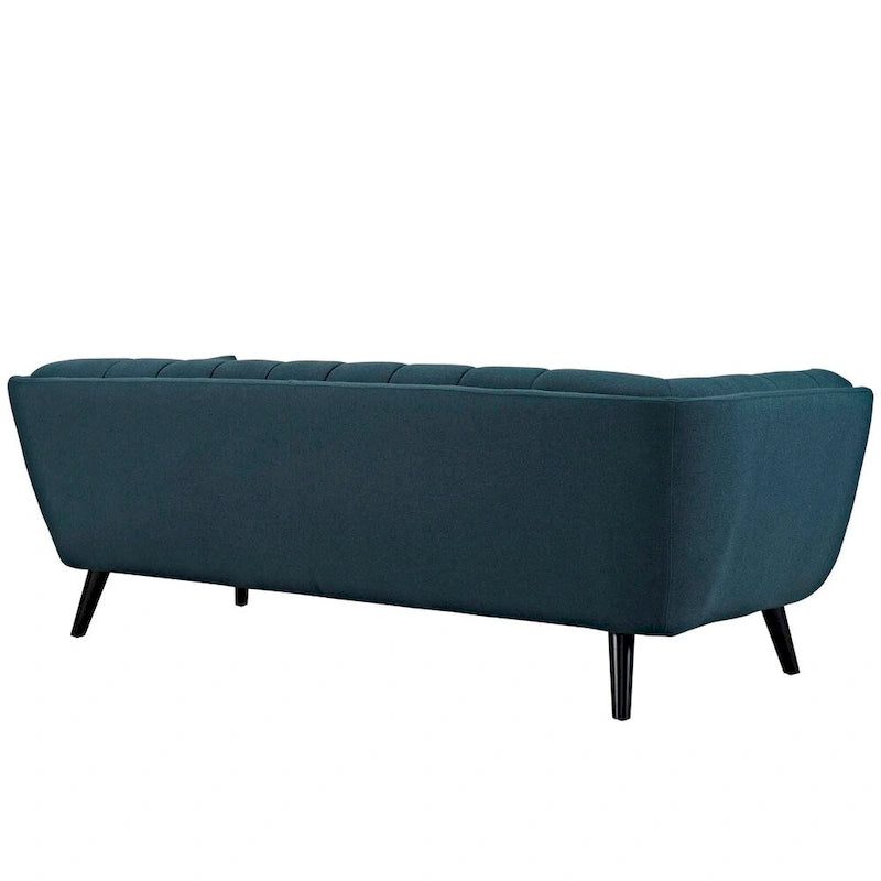 Ensemble canapé et fauteuil rembourrés en tissu 2 pièces