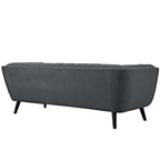 Ensemble canapé et fauteuil rembourrés en tissu 2 pièces