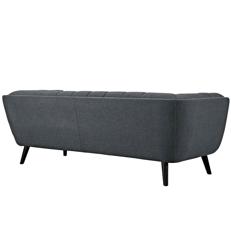 Ensemble canapé et fauteuil rembourrés en tissu 2 pièces