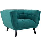 Ensemble canapé et fauteuil rembourrés en tissu 2 pièces