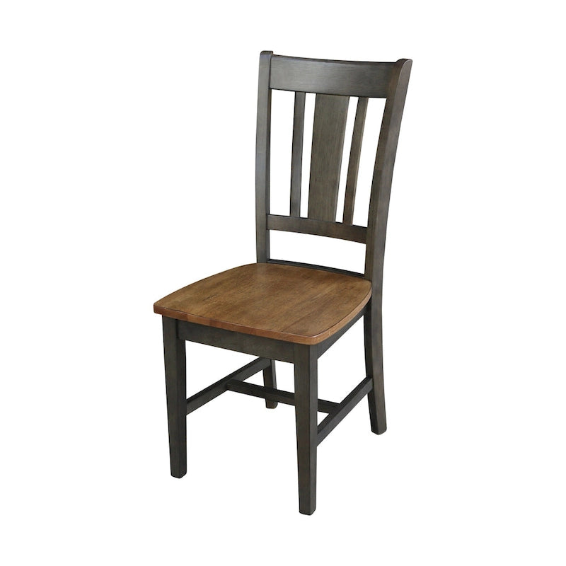 Ensemble table à manger extensible ronde 36" en bois massif avec 2 chaises