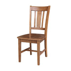Ensemble table à manger extensible ronde 36" en bois massif avec 2 chaises