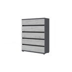 Commode 5 tiroirs en aggloméré stratifié