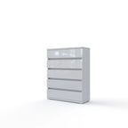 Commode 5 tiroirs en aggloméré stratifié