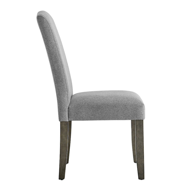 Ensemble de salle à manger 7 pièces avec plateau en placage de marbre et chaises rembourrées