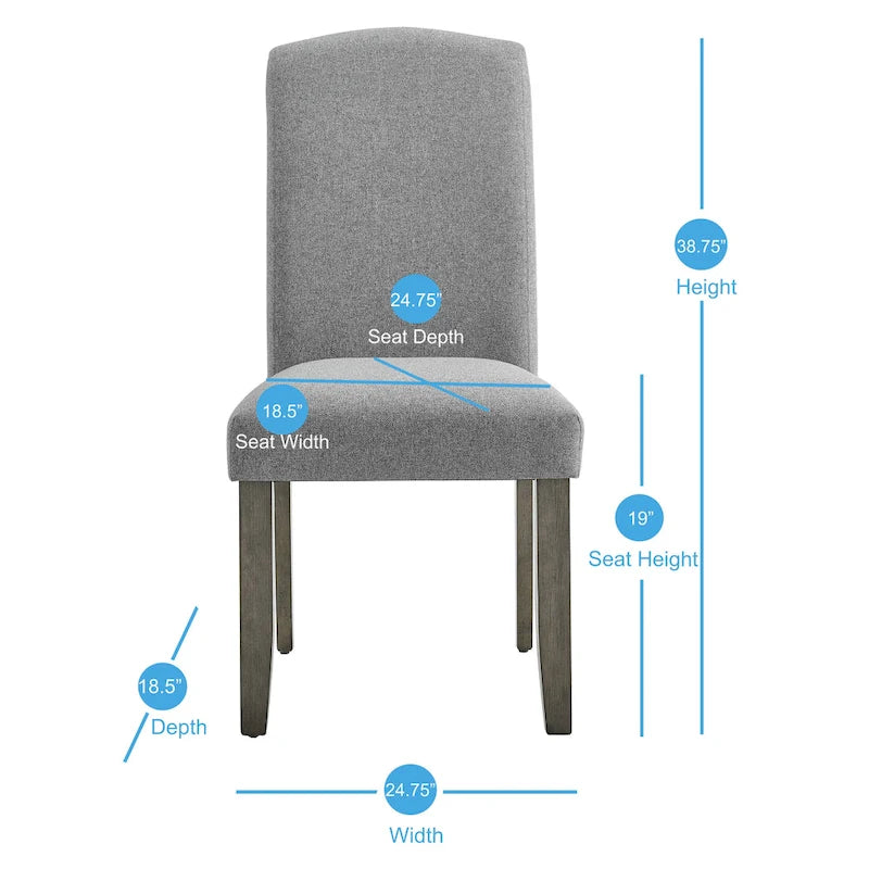 Ensemble de salle à manger 7 pièces avec plateau en placage de marbre et chaises rembourrées