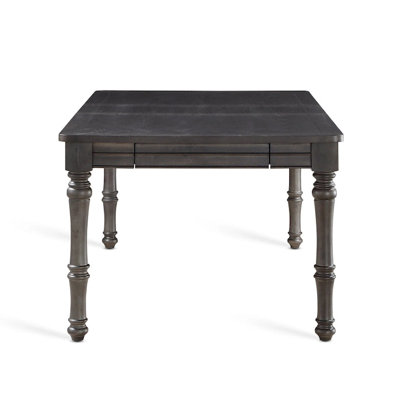 Table à manger en bois Lockwood de 80 pouces - Gris