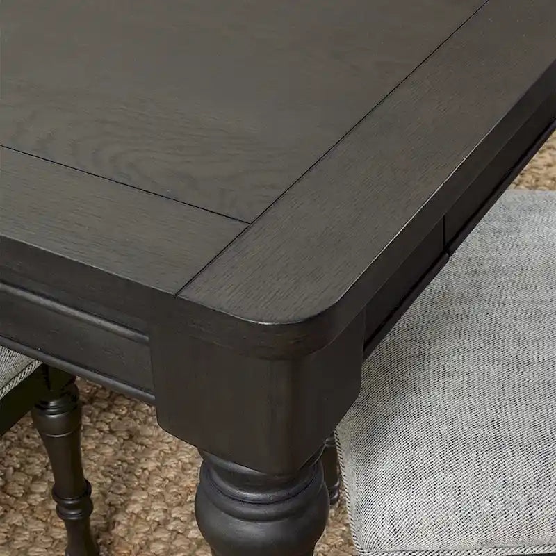 Table à manger en bois Lockwood de 80 pouces - Gris